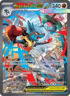 Méga-Lucario-ex — carte 179 de l’extension Méga-Évolution