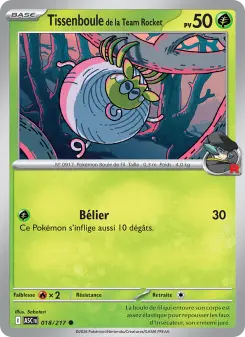 Tissenboule de la Team Rocket — carte 018 de l’extension Héros Transcendants