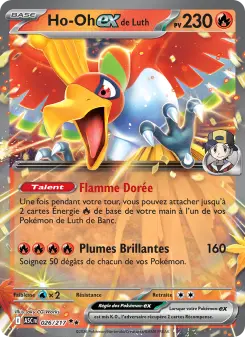 Ho-Oh-ex de Luth — carte 026 de l’extension Héros Transcendants