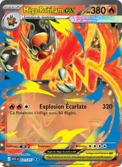 Méga-Roitiflam-ex — carte 031 de l’extension Héros Transcendants