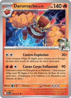 Darumacho de N — carte 033 de l’extension Héros Transcendants