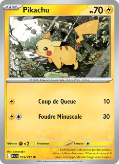 Pikachu — carte 055 de l’extension Héros Transcendants