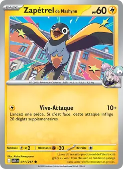 Zapétrel de Mashynn — carte 071 de l’extension Héros Transcendants