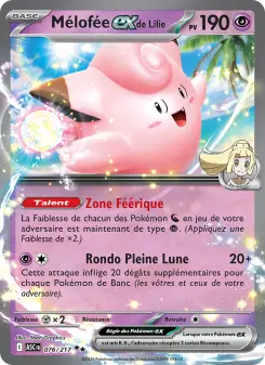 Mélofée-ex de Lilie — carte 076 de l’extension Héros Transcendants