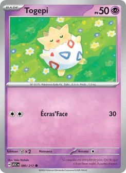 Togepi — carte 080 de l’extension Héros Transcendants
