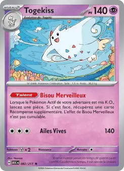 Togekiss — carte 082 de l’extension Héros Transcendants
