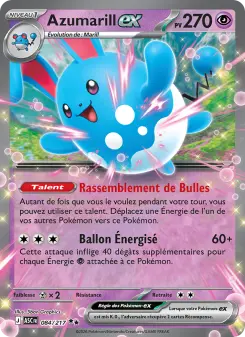 Azumarill-ex — carte 084 de l’extension Héros Transcendants