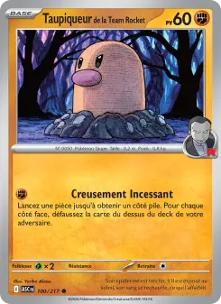 Taupiqueur de la Team Rocket — carte 100 de l’extension Héros Transcendants