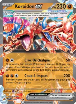Koraidon-ex — carte 121 de l’extension Héros Transcendants