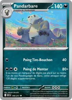 Pandarbare — carte 140 de l’extension Héros Transcendants