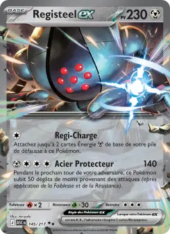 Registeel-ex — carte 145 de l’extension Héros Transcendants