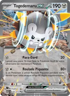 Togedemaru-ex — carte 149 de l’extension Héros Transcendants