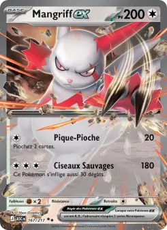 Mangriff-ex — carte 167 de l’extension Héros Transcendants