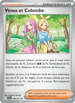 Vénus et Colombe — carte 182 de l’extension Héros Transcendants