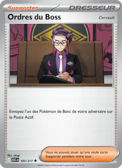 Ordres du Boss — carte 183 de l’extension Héros Transcendants