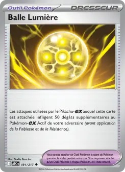 Balle Lumière — carte 191 de l’extension Héros Transcendants