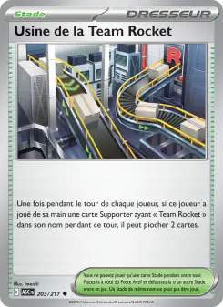 Usine de la Team Rocket — carte 203 de l’extension Héros Transcendants
