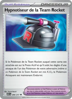 Hypnotiseur de la Team Rocket — carte 206 de l’extension Héros Transcendants