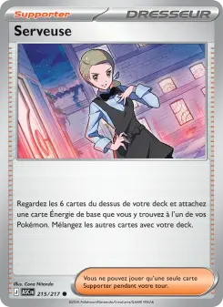 Serveuse — carte 215 de l’extension Héros Transcendants
