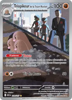 Triopikeur de la Team Rocket — carte 239 de l’extension Héros Transcendants