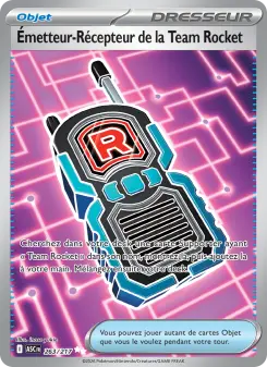 Émetteur-Récepteur de la Team Rocket — carte 263 de l’extension Héros Transcendants