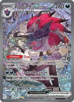 Zoroark-ex de N — carte 286 de l’extension Héros Transcendants