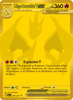 Méga-Dracaufeu Y-ex — carte 294 de l’extension Héros Transcendants