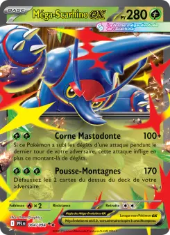 Méga-Scarhino-ex — carte 004 de l’extension Flammes Fantasmagoriques