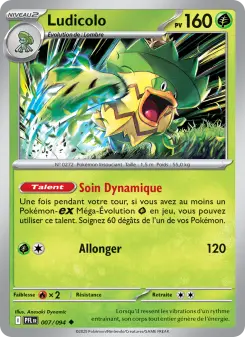 Ludicolo — carte 007 de l’extension Flammes Fantasmagoriques