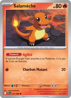 Salamèche — carte 011 de l’extension Flammes Fantasmagoriques