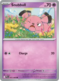 Snubbull — carte 037 de l’extension Flammes Fantasmagoriques