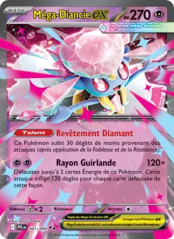 Méga-Diancie-ex — carte 041 de l’extension Flammes Fantasmagoriques