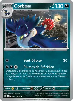 Corboss — carte 058 de l’extension Flammes Fantasmagoriques