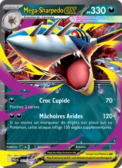Méga-Sharpedo-ex — carte 061 de l’extension Flammes Fantasmagoriques