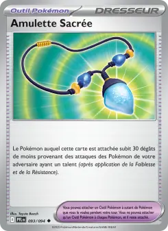 Amulette Sacrée — carte 093 de l’extension Flammes Fantasmagoriques