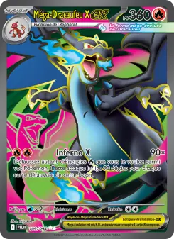Méga-Dracaufeu X-ex — carte 109 de l’extension Flammes Fantasmagoriques