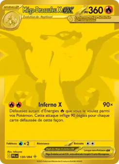 Méga-Dracaufeu X-ex — carte 130 de l’extension Flammes Fantasmagoriques