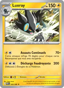 Luxray — carte 028 de l’extension Équilibre Parfait