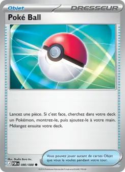 Poké Ball — carte 080 de l’extension Équilibre Parfait