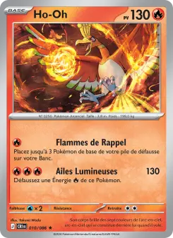 Ho-Oh — carte 010 de l’extension Chaos Ascendant