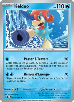 Keldeo — carte 019 de l’extension Chaos Ascendant