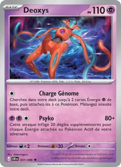 Deoxys — carte 031 de l’extension Chaos Ascendant