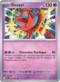 Deoxys — carte 033 de l’extension Chaos Ascendant