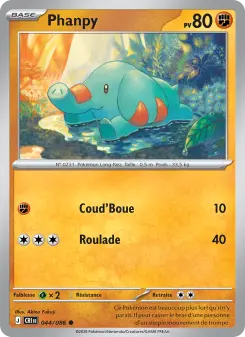 Phanpy — carte 044 de l’extension Chaos Ascendant