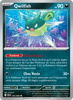 Qwilfish — carte 052 de l’extension Chaos Ascendant