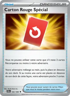 Carton Rouge Spécial — carte 082 de l’extension Chaos Ascendant