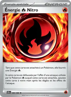 Énergie Fire Nitro — carte 086 de l’extension Chaos Ascendant