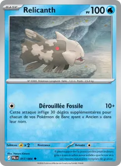 Relicanth — carte 017 de l’extension Nuit Noire