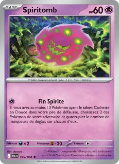 Spiritomb — carte 035 de l’extension Nuit Noire