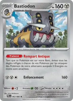 Bastiodon — carte 062 de l’extension Nuit Noire